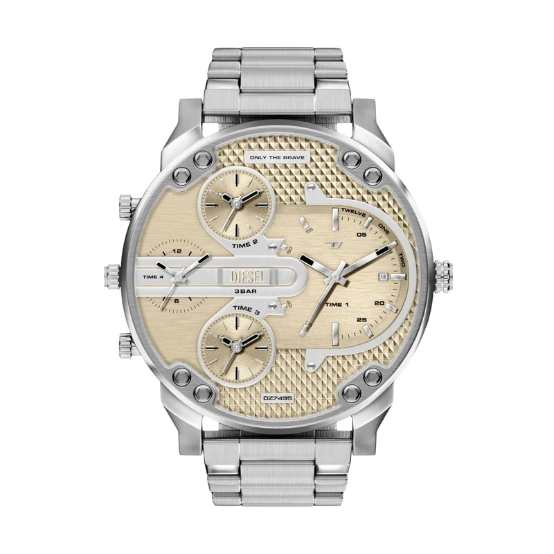 Diesel Mr. Daddy Slim Men's 54MM Silver-Tone Stainless Steel Watch, DZ7495