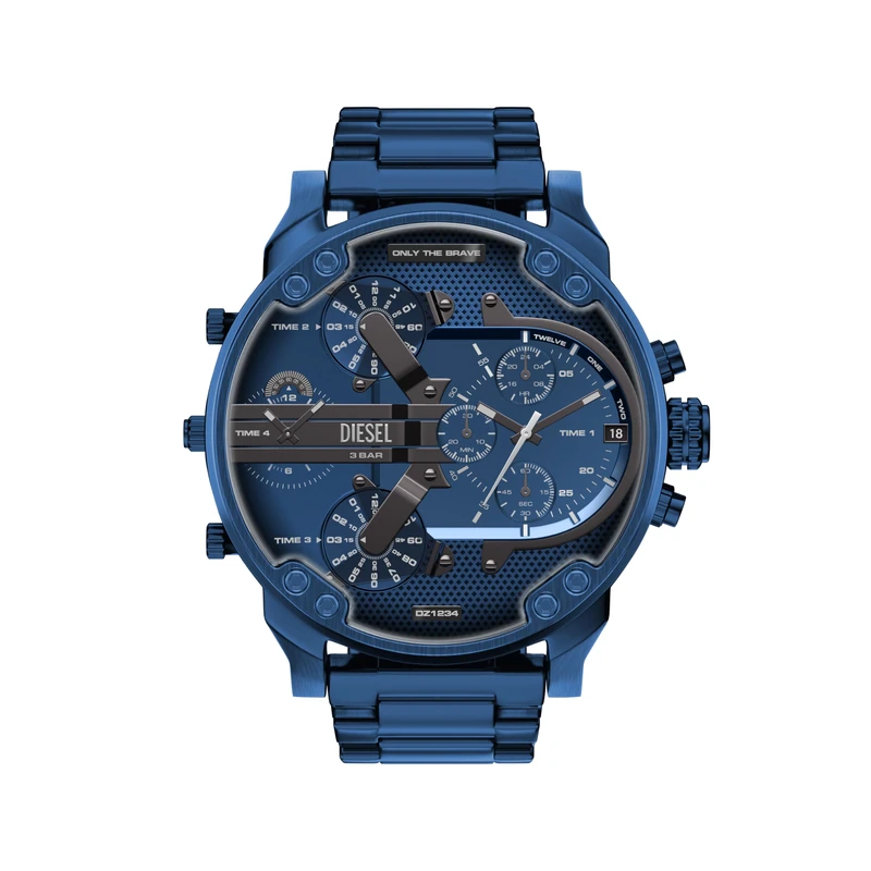 Diesel Mr. Daddy 2.0 Men's 57MM Blue Stainless Steel Watch, DZ7496