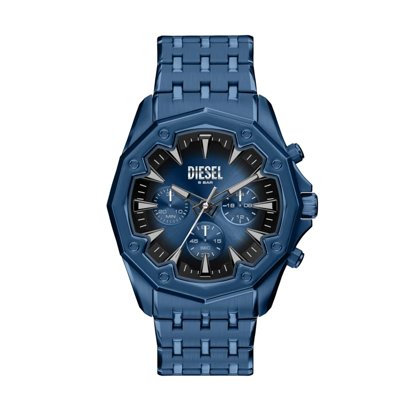 Diesel Stinger Men's 46MM Blue Stainless Steel Watch, DZ4705