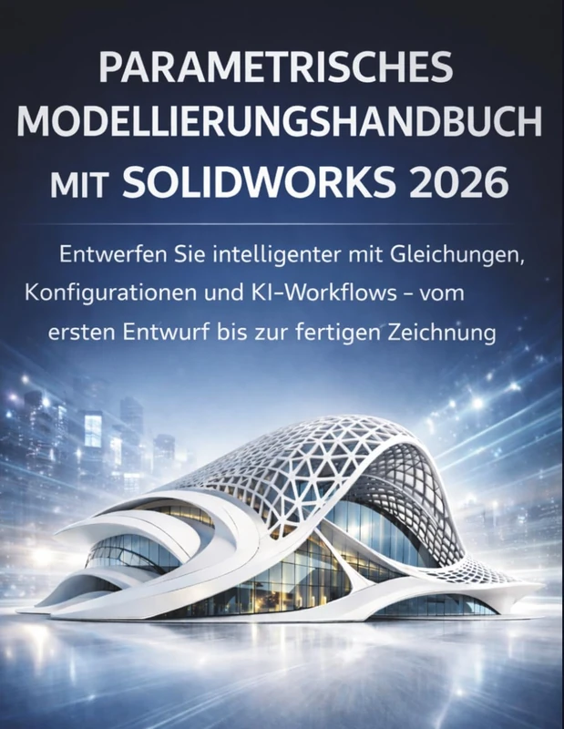 Parametrisches Modellierungshandbuch Mit Solidworks 2026: Entwerfen Sie intelligenter mit Gleichungen, Konfigurationen und KI-Workflows – vom ersten Entwurf bis zur fertigen Zeichnung