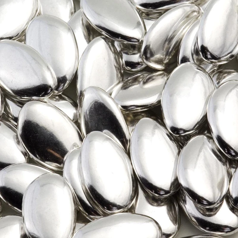 Italian Options Luxury Dark Chocolate Dragees, Sugar Shell Mini Chocolates, Wedding Favours for Guests, Baby Showers, Christenings, Valentines, Gifts, and Party Bags, Retro Sweets, 1 Kg, Silver