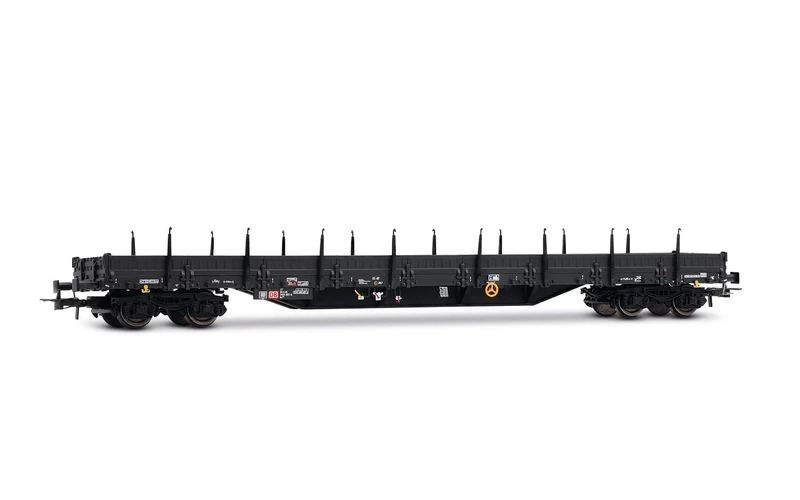 Rivarossi HR6670 DB AG, 4-axle stake wagon, Res type, dark grey livery, unloaded, ep. VI Railway 1x Wagon