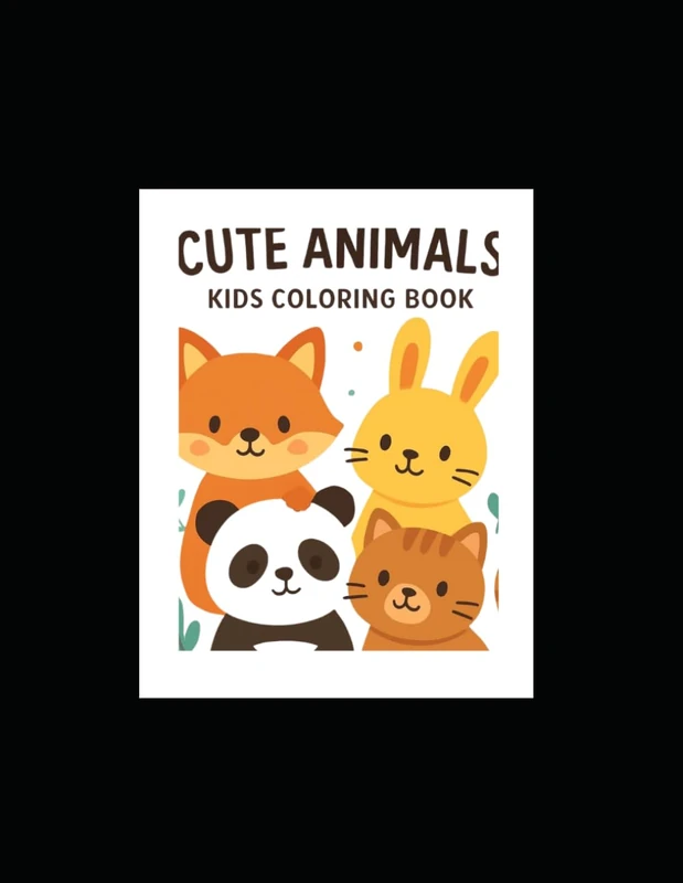 Cute Animals Coloring Book for Kids Ages 4-8