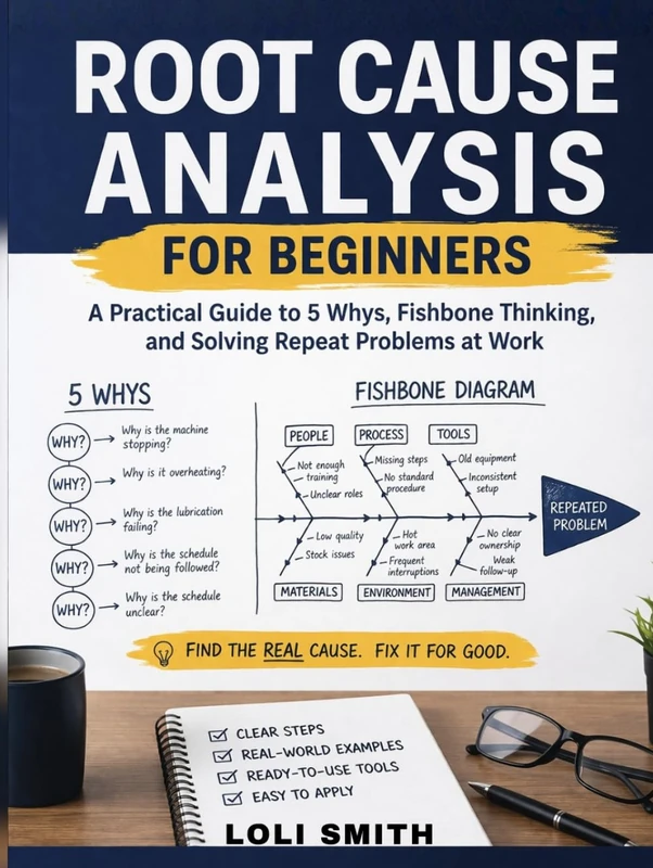 Root Cause Analysis for Beginners: Practical Guide to 5 Whys, Fishbone Thinking, and Solving Repeat Problems at Work - Image 1