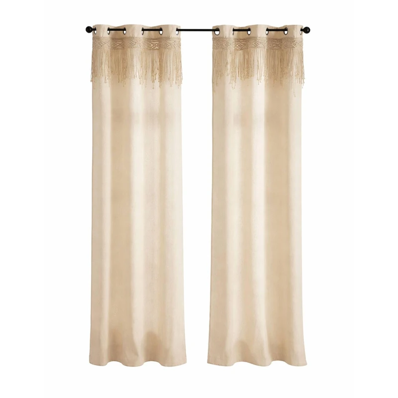 Well Home Macrame Ritual Curtain 140 x 260 cm, Decorative Boho Style - Image 1