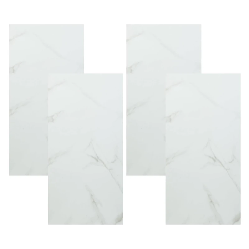 Well Home Set of 4 Decorative Panels 90x45m PVC Marble Effect