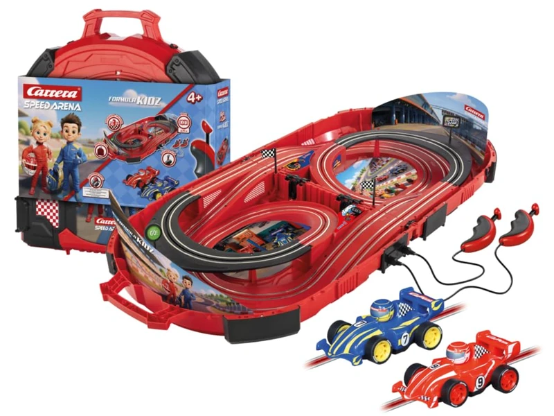 Carrera Speed Arena Race Case: Formula Kidz, 2.77 Metres, With Fireflash & Thunderbold, Suitable From 3 Years+