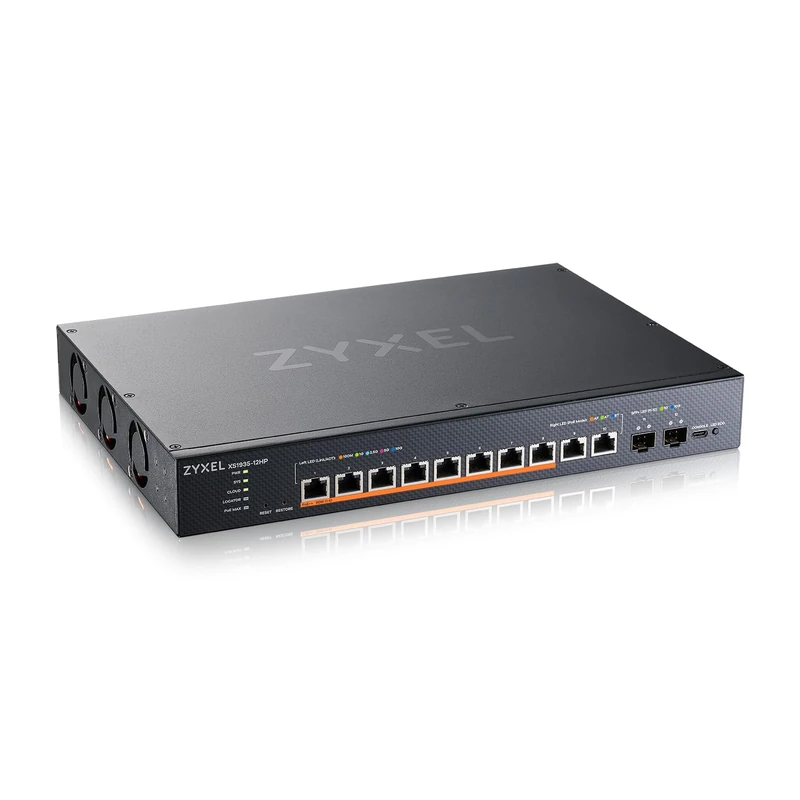 Zyxel 12 Port Network Ethernet Switch | Lite-L3 | 10G | PoE | XS1935-12HP