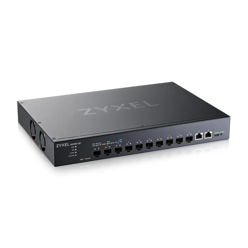 Zyxel 12 Port Network Ethernet Switch | Lite-L3 | 10G Fiber | XS1935-12F