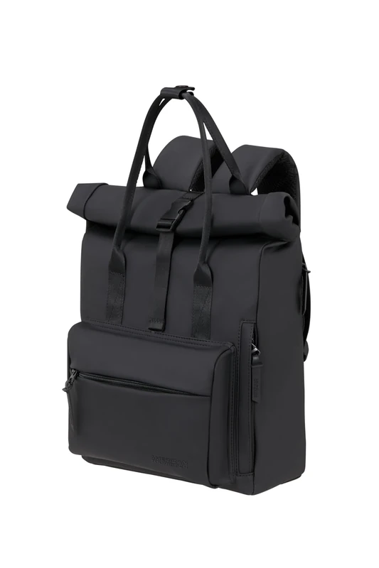 American Tourister Urban Groove UG16 Mono - Women's Backpack, Water-Repellent, Casual Backpack for Everyday Use with Hidden Back Pocket, 17L, Black