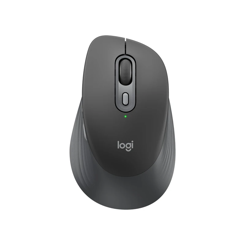 Logitech Signature Comfort M840 L Wireless Mouse, Bluetooth Mouse with Silent Clicks, SmartWheel, Customisable Buttons, Multi-Device Compatibility for Windows, MacOS, iPadOS - Graphite