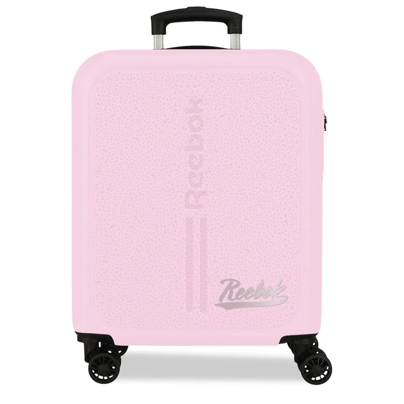 Reebok Monroe Light Pink Cabin Case 40x55x20 cm Rigid ABS Combination Lock Integrated 37L 2.6kg 4 Double Wheels Hand Luggage by Joumma Bags