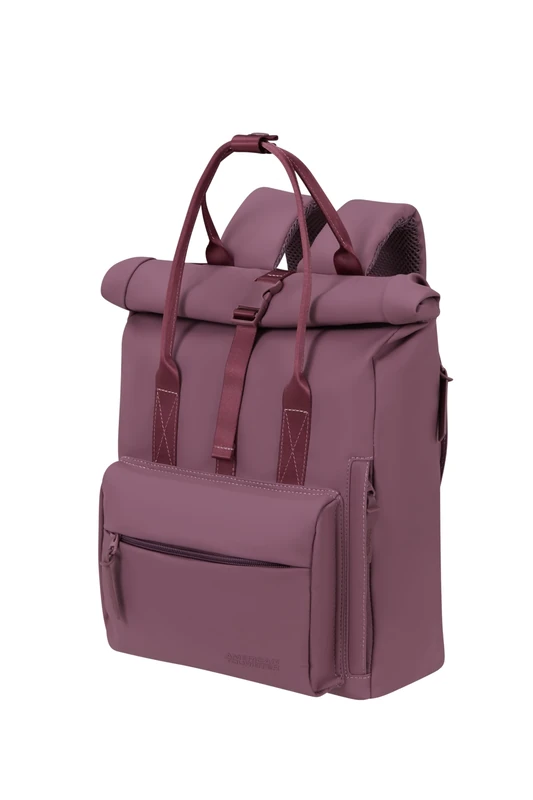 American Tourister Urban Groove UG16 Mono - Women's Backpack, Water-Repellent, Casual Backpack for Everyday Use with Hidden Back Pocket, 17L, Galactic Mauve