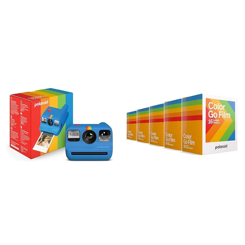 Polaroid Go Generation 2 Blue + Go color film - 80 photos - 10 packs