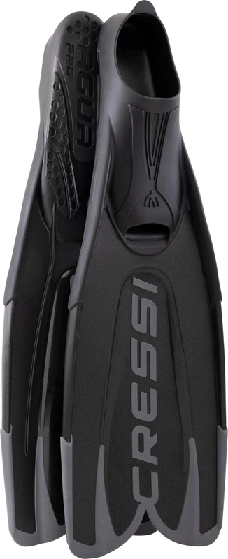 Cressi since 1946 - Agua Pro Fins - Full Foot Fins, Ideal for Diving Schools and Rental Outlets, Thanks to Their Sturdy and Reliable Construction - Black - UK 11/12
