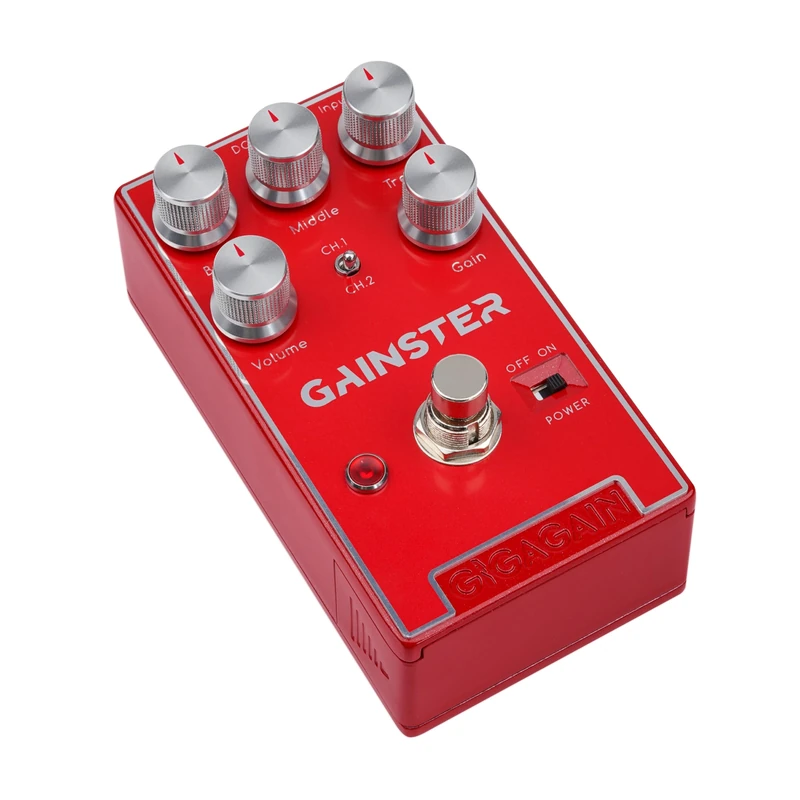 Gigagain GP03 Gainster HiGain Preamp Guitar Pedal – High Gain Distortion & Amp-Style Preamp, Tight Metal Tone, Powerful EQ Control, True Bypass, Compact Metal Pedal