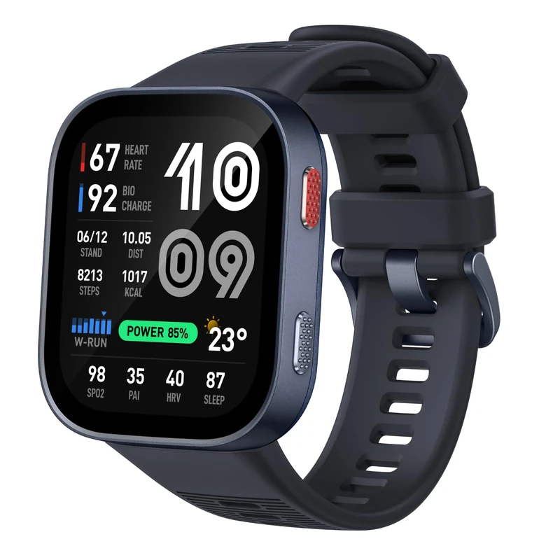 Amazfit Bip Max 50mm Smart Watch, 2.07" AMOLED Display, 20 Days Battery, GPS, 4GB Storage, Offline Maps, Hybrid Training, 150+ Sports, HYROX Mode, Fitness Tracker for Android & iPhone