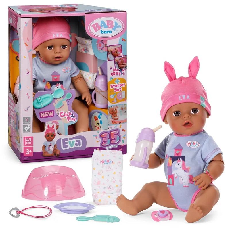 BABY born Eva 43 cm Click & Play, 10 Functions