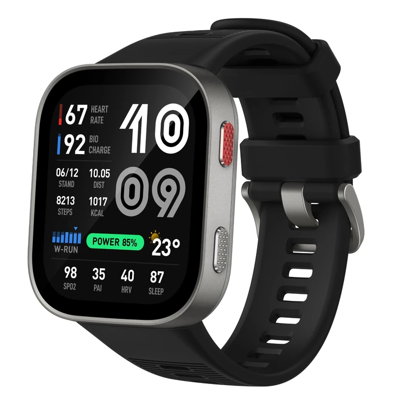 Amazfit Bip Max 50mm Smart Watch, 2.07" AMOLED Display, 20 Days Battery, GPS, 4GB Storage, Offline Maps, Hybrid Training, 150+ Sports, HYROX Mode, Fitness Tracker for Android & iPhone