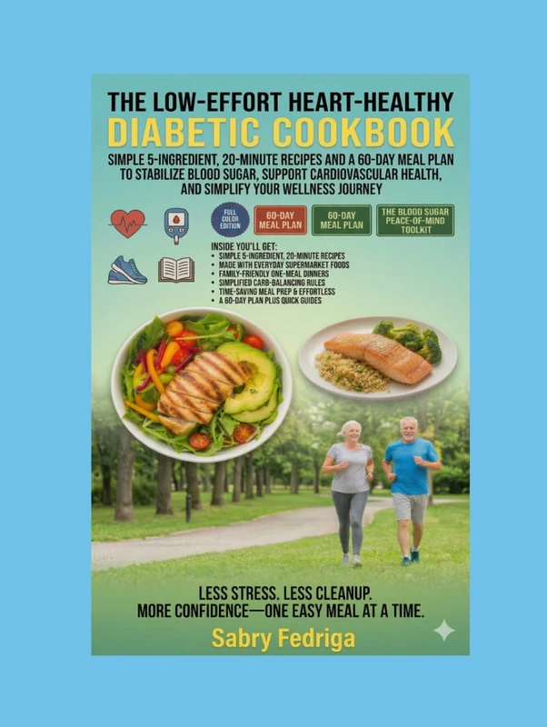 THE LOW-EFFORT HEART-HEALTHY DIABETIC COOKBOOK: LESS STRESS. LESS CLEANUP. MORE CONFIDENCE-ONE EASY MEAL AT A TIME.