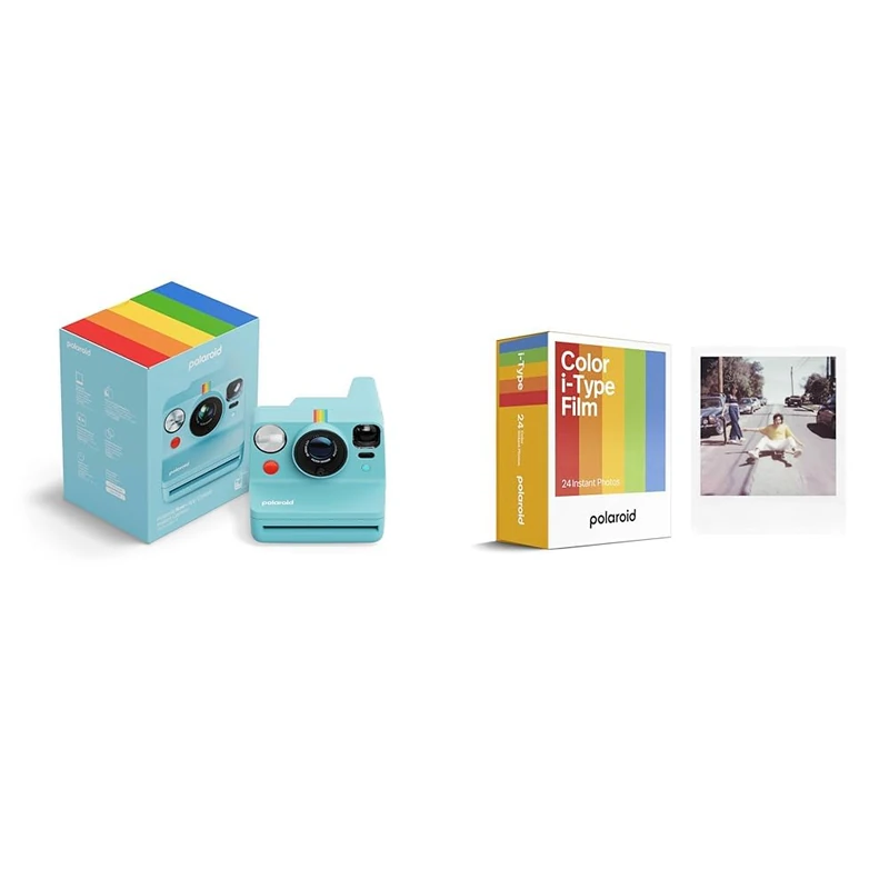 Polaroid NOW+ Gen3 - Arctic Blue + i type color film - Triple pack - Image 1