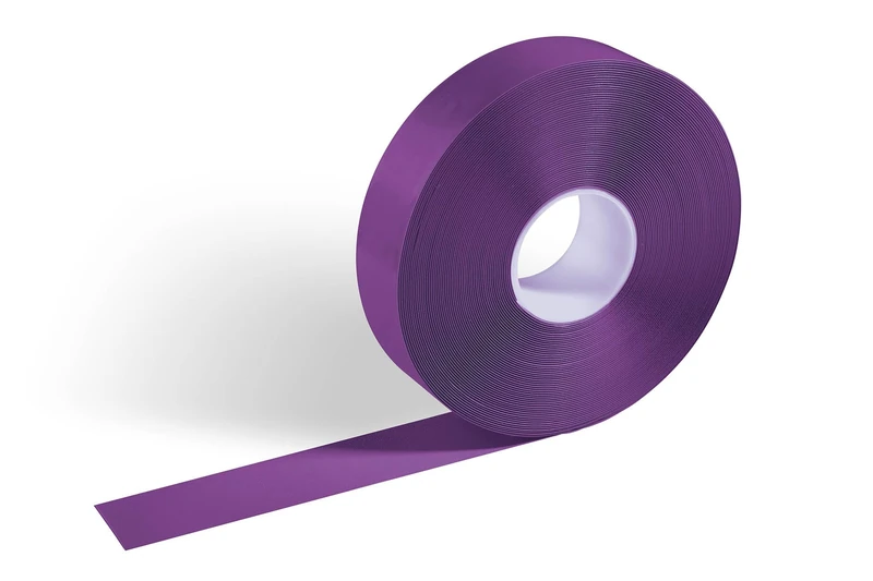 Durable Floor Marking Tape Duraline - Self-Adhesive and Anti-Slip Floor Tape - 50mm x 0.5mm x 30m (WxHxL) - Purple 30 Metre Roll