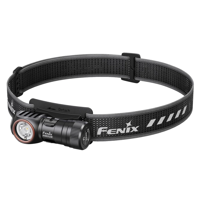 Fenix HM53R Rechargeable Outdoor Headlamp| 1200 Lumen | 158m | 135 Hrs Max | 2in1 Right Angled Headlamp | White and Red Lighting | Magnetic Base | IP68