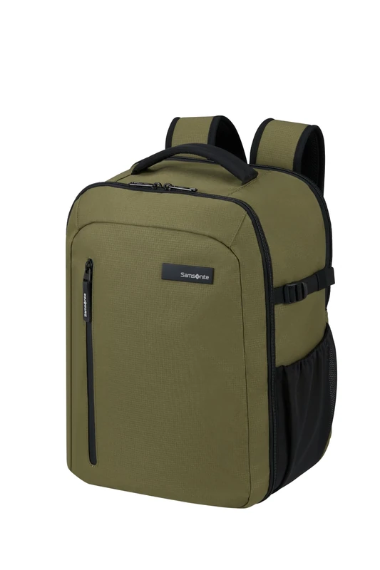 Samsonite Roader - Cabin Backpack 40x30x20 cm - Carry-On for Ryanair, Wizz Air & Vueling, Underseat Bag with Laptop Compartment 15.6", 26 L, 0.70 KG, Green (Olive)