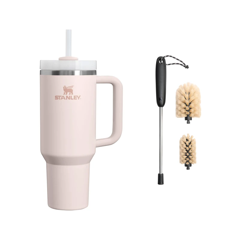 STANLEY 1913 Quencher H2.0 1.2L + Cleaning Brush - Rose Quartz