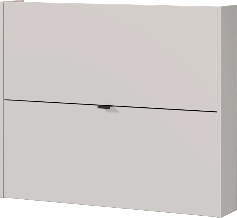 Germania Shoe cabinet 1368-605 GW-Ameca, in Cashmere/Oak, low depth - ideal for narrow hallways, 100 x 83 x 18 cm (WxHxD)
