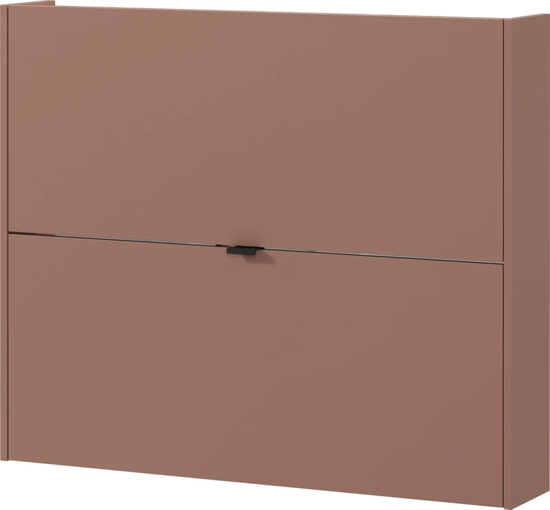 Germania Shoe cabinet 1368-675 GW-Ameca, in Toffee/Oak, low depth - ideal for narrow hallways, 100 x 83 x 18 cm (WxHxD)