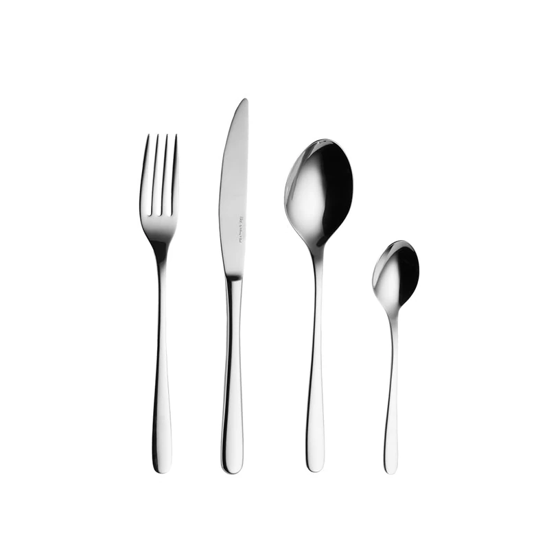 Like. by Villeroy & Boch – Essential Cutlery Set, 24-Pieces, Silver-Coloured, Dishwasher-Safe, Clear Lines for Modern Table Settings, high-Quality Stainless Steel