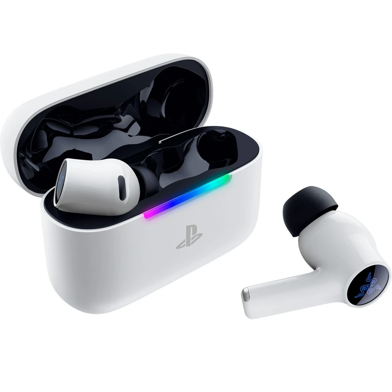 Razer Hammerhead V3 X HyperSpeed PlayStation - Wireless Multi-Platform Gaming Earbuds - HyperSpeed Wireless & Bluetooth - 40 Hours of Battery - Water-Resistant IPX4 - THX Spatial Audio | Black