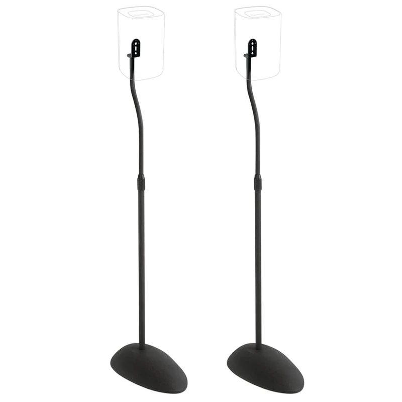 Sanus HTB3-B1 26"-39" Adjustable Speaker Stands for Satellite Speakers up to 4 lbs