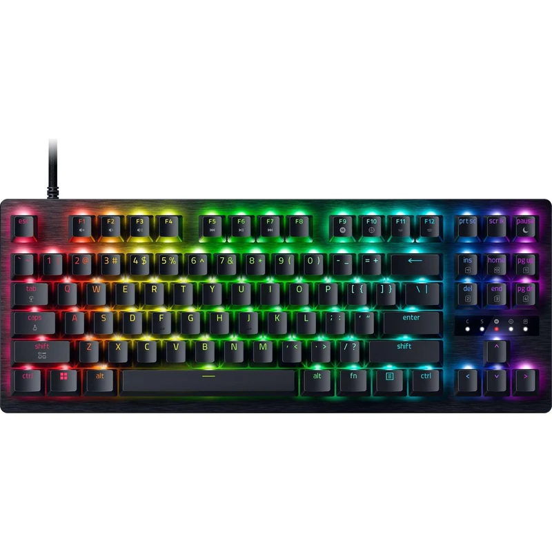 Razer Huntsman V3 Tenkeyless 8 kHz - Analogue optical esports keyboard - Snap Tap - 8000 Hz HyperPolling - Onboard customisation - Secondary media keys - TKL 80% form - QWERTZ US Layout | Black - Image 1