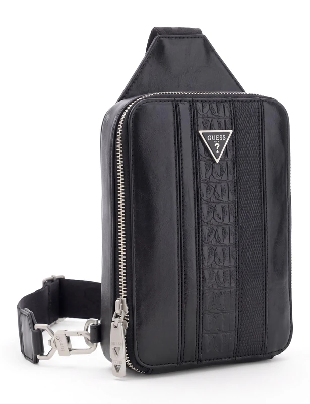 Guess Crossbody Bag Men Torino Crossover 2 Black