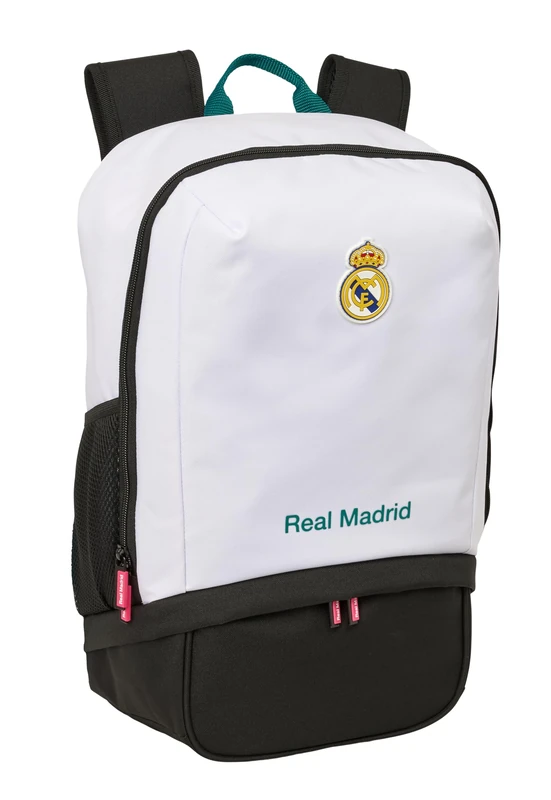 Real Madrid EQUIPACIÓN 26/27 – Sports Backpack with Shoe Rucksack, Ideal for Children of Different Ages, Comfortable and Versatile, Quality and Resistance, 28 x 19 x 51 cm