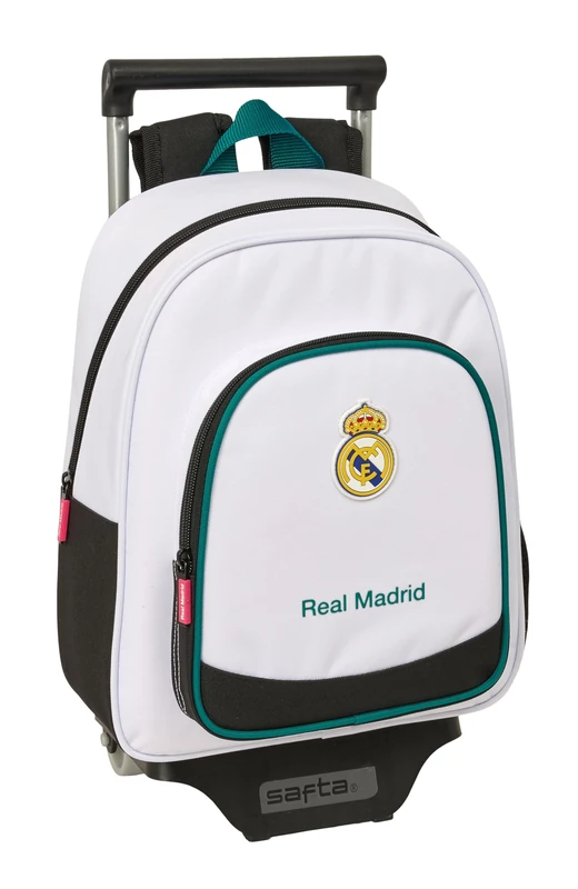 Real Madrid Equipment 26/27 – Children's Backpack with Trolley Safta 705, Ideal for Children of Different Ages, Comfortable and Versatile, Quality and Resistance, 28 x 10 x 34 cm - Image 1