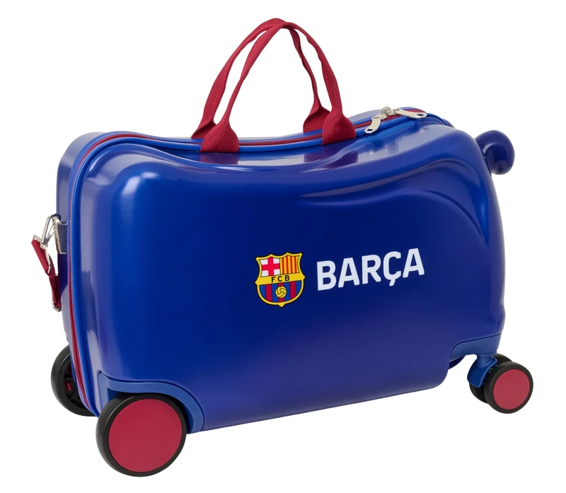 F.C. Barcelona 1st Team 26/27 – Children's Trolley, Suitcase with Wheels, Safety Lock, Lightweight Suitcase, 44 x 21 x 27 cm