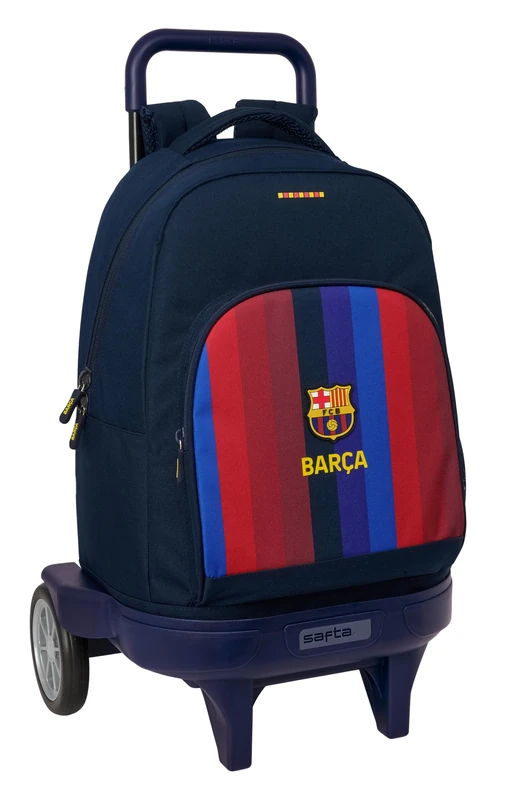 F.C. Barcelona 1st Team 26/27 – Large Backpack with Wheels, Compact Evolution, Removable, Ideal for Children of Different Ages, Comfortable and Versatile, Quality and Resistance, 33 x 22 x 45 cm