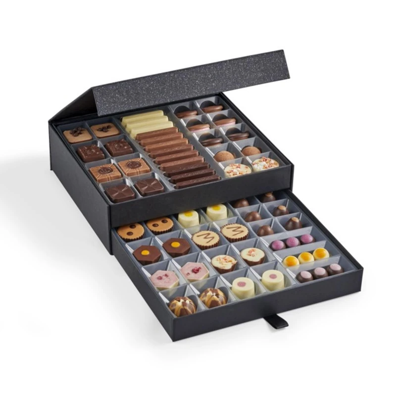 Hotel Chocolat Classic Cabinet 615g - Alcohol Free Chocolate Box - Chocolate Gifts For Birthday, Anniversary, Thank You