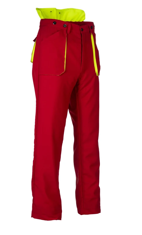 Oregon Yukon Chainsaw Protective Trousers, Protection Type A Class 1, Red, Size XL (Extra Large, 54-56) (295435/XL)