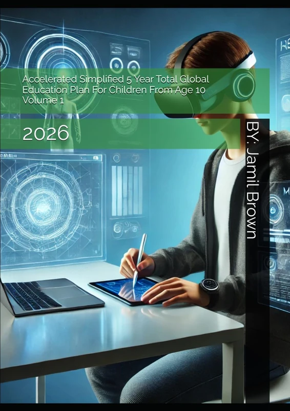 Accelerated Simplified 5 Year Total Global Education Plan For Children From Age 10 Volume 1: 2026 (AI Augmented Virtual Reality Advancements)