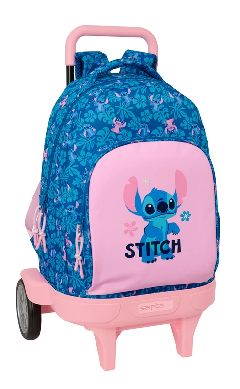 STITCH LILO - Large Backpack with Wheels, Compact Evolution, Removable, Ideal for Children of Different Ages, Comfortable and Versatile, Quality and Resistance, 33 x 22 x 45 cm - Image 1