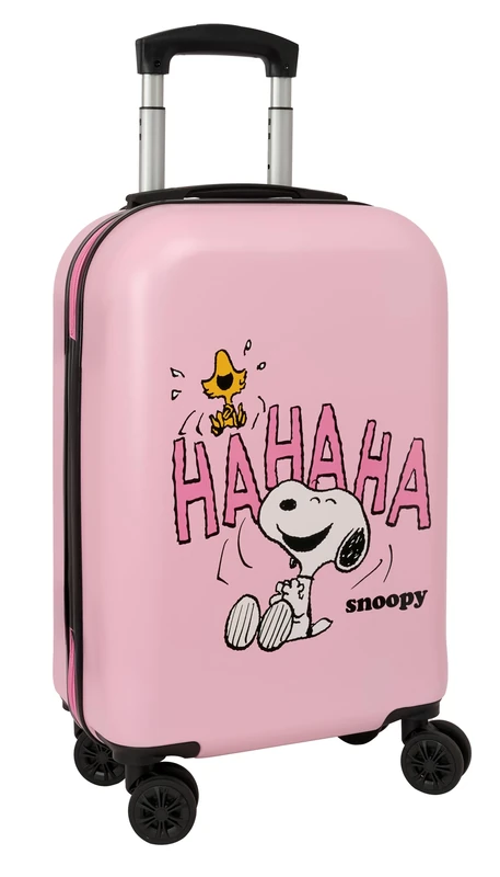 Snoopy – Cabin Trolley 20 Inches, Suitcase with Wheels, Security Lock, Lightweight Suitcase, 34.5 x 20 x 55 cm