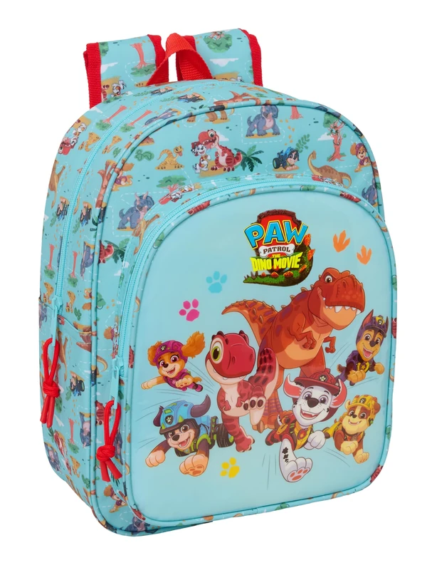 PAW PATROL DINO RESCUE – Animated Children's School Backpack, Children's Backpack, Adaptable to Trolley, Ideal for School Children, Comfortable and Versatile, Quality and Resistance, 26 x 11 x 34 cm