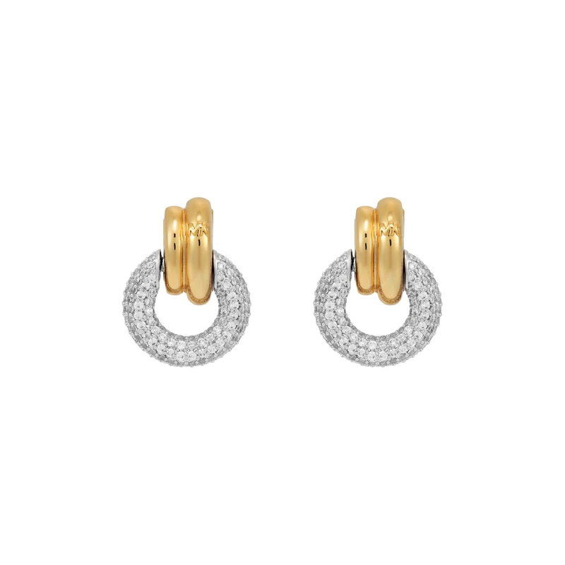 Michael Kors Premium Women's Silver-Tone Brass Earring, MKJ8533931