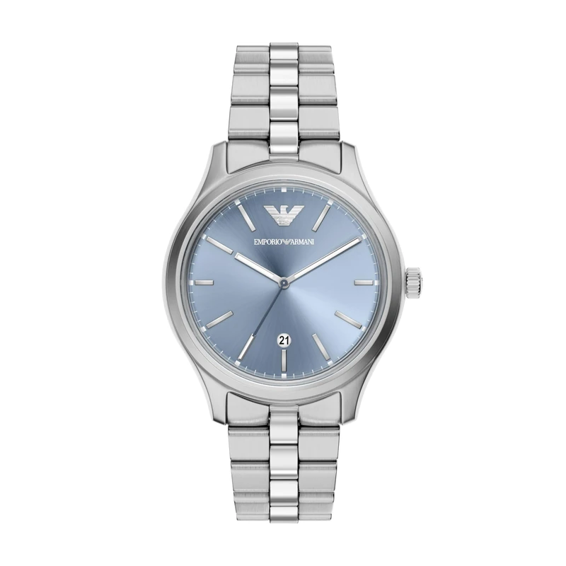 Emporio Armani Men's 41MM Silver-Tone Stainless Steel Watch, AR11748