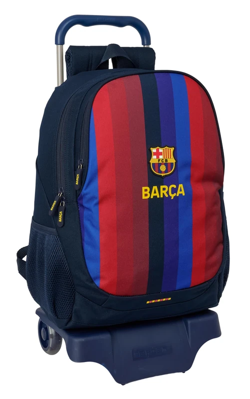 F.C. Barcelona 1st Team 26/27 – School Backpack with Trolley, Ideal for Children of Different Ages, Comfortable and Versatile, Quality and Resistance, 33 x 15 x 43 cm