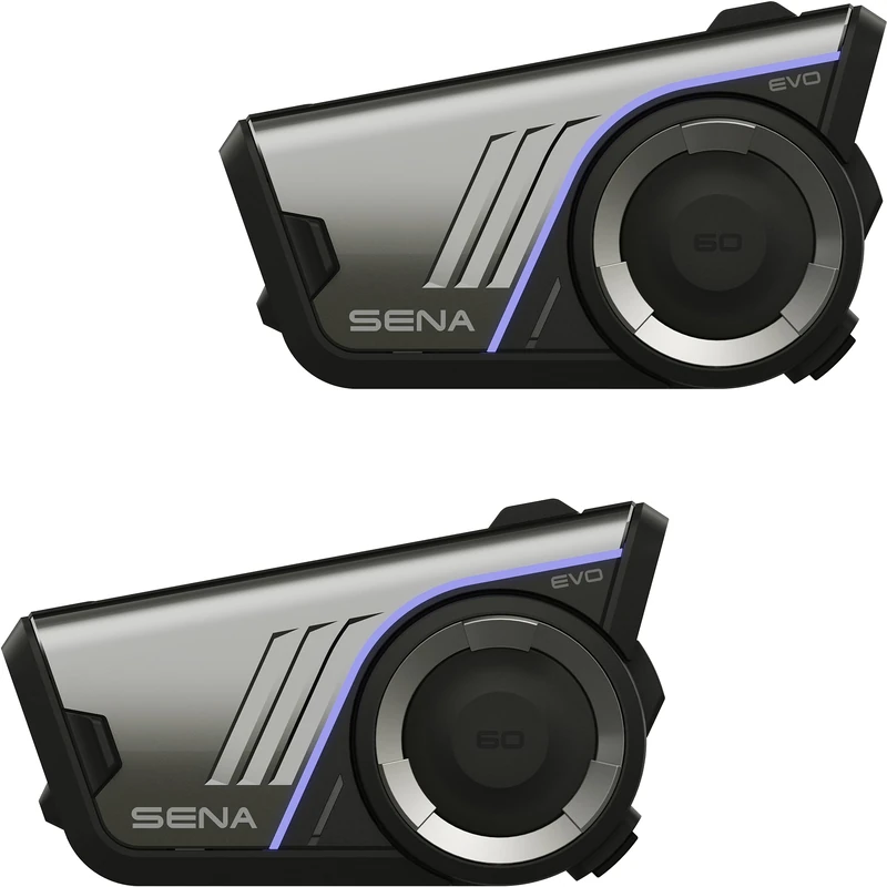 Sena 60S EVO Motorcycle Bluetooth Communication Headset with Sound by Bose, Mesh 3.0 & Wave Intercom, IPX7 Waterproof, Dual Helmet Clamp Kits, Voice Command & Noise Cancellation, Dual Pack - Image 1